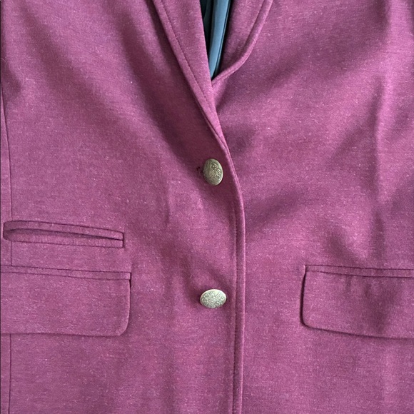 J. Crew Factory Burgundy Women's Blazer - Picture 4 of 7